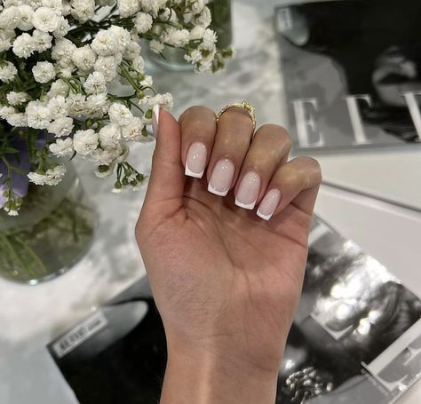 Basic Nail, Sns Nails Colors, White Tip Nails, Wow Nails, Sns Nails, Basic Nails, White Tip, French Tip Nails, Nails Nailart