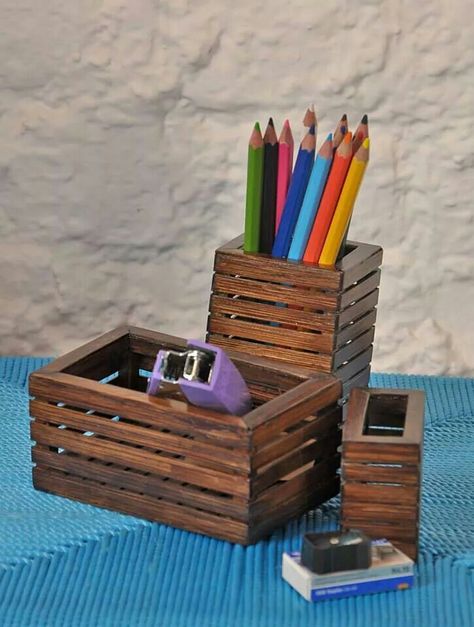 Wooden pen stand Wooden Pen Stand, Wood Pen Holder, Wood Pencil Holder, Wooden Pen Holder, Easter Wood Crafts, Woodworking Tools Workshop, Pen Stand, Wood Scraps, Diy Office