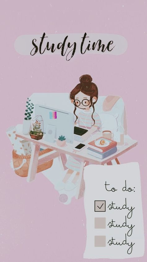 Lofi Study Girl Art, Study Aesthetic Wallpaper For Tablet, Study Girls Dp, Studying Girl Illustration Wallpaper, Study Aesthetic Illustration, Study Dp, Enjoy Studying, Studying Girl