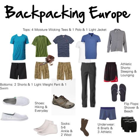 Men’s Packing List, Mens Packing List Beach, Mens Packing List Europe Fall, Europe Backpacking Packing List, Men’s Packing List Europe, Europe Outfits Summer, Backpacking Packing List, Travel Outfit Spring, Outfits For Spain