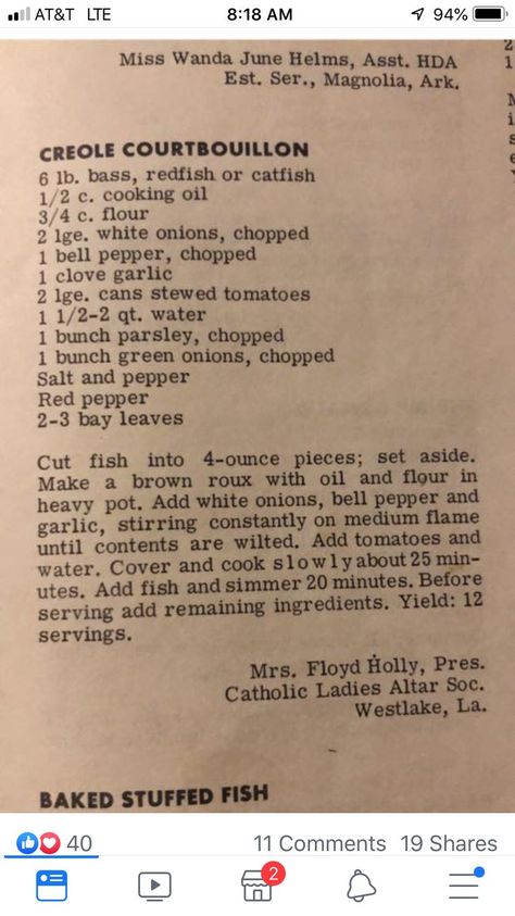 Seafood Couvillion, Catfish Couvillion Recipe, Catfish Gumbo Recipe, Couvillion Recipe, Catfish Courtbouillon Recipe, Courtbouillon Recipe, South Louisiana Recipes, Cajun Recipes Louisiana, Cajun Ninja