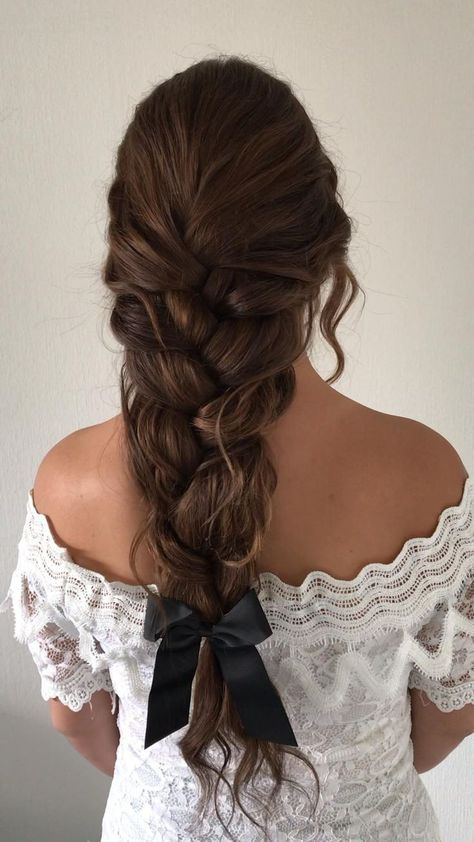 Hairstyle 2024, Down Hairstyles For Long Hair, Fancy Braids, Bridal Braids, Wedding Braids, Big Braids, Messy Braids, Romantic Hairstyles, Wedding Hair And Makeup