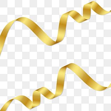 Ribbon Png, Gold Ribbons, Ribbon, Gold