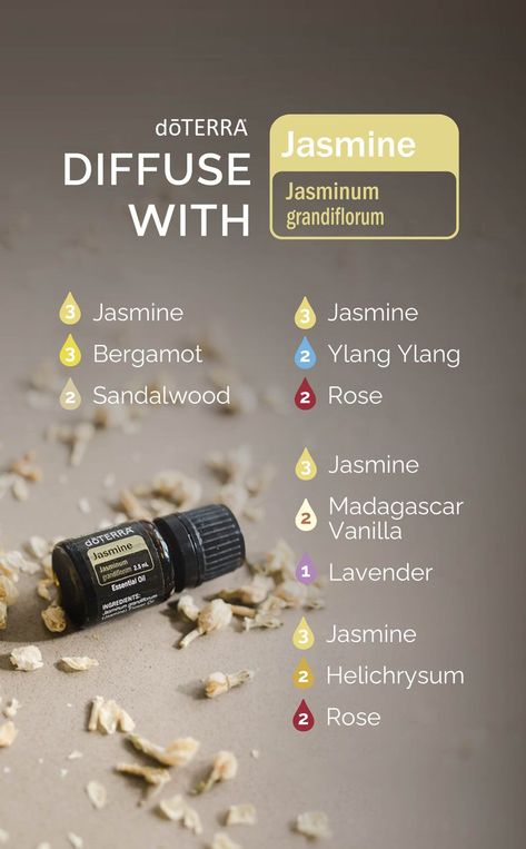 Jasmine Essential Oil Blends, Essential Oil Perfume Blends, Essential Oil Perfumes Recipes, Doterra Diffuser Blends, Essential Oil Safety, Essential Oil Diffuser Blends Recipes, What Are Essential Oils, Jasmine Essential Oil, Jasmine Oil