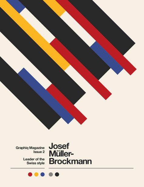 Josef Müller-Brockmann Joseph Muller, History Of Graphic Design, Armin Hofmann, International Typographic Style, Typography Color, Mining Town, Page Layout Design, Swiss Style, Graphic Design Images