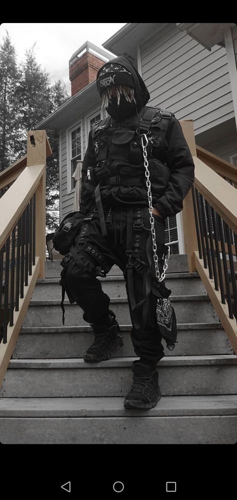 Wartech Style, Rocker Guy Outfit, Darkcore Clothes, Combat Aesthetic Outfit, Dictator Outfit, Warcore Outfits Men, Cyberpunk Rocker, Warcore Aesthetic, Alt Guy Outfits