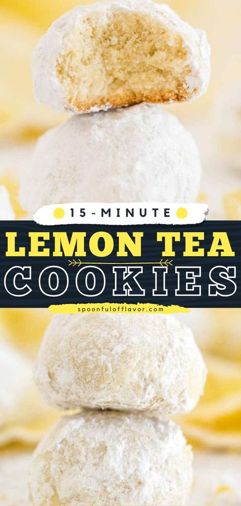 Italian Tea Cookies, Lemon Tea Cookies Recipe, Lemon Tea Cookies, Lemon Recipes Easy, Easter Dessert Ideas, Tea Cookies Recipe, Dessert Lemon, Lemon Cookies Easy, Tea Party Cookies