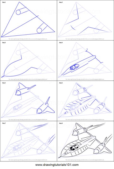 How to Draw Lockheed SR-71 Blackbird Printable Drawing Sheet by DrawingTutorials101.com Sr 71 Blackbird Art, Sr 71 Blackbird Wallpaper, How To Draw A Jet, Sr71 Blackbird, Fighter Planes Art, Blackbird Art, Lockheed Sr-71 Blackbird, Lockheed Sr 71, Robot Design Sketch