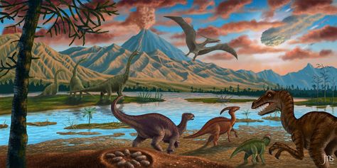 This is a background used in the game 3D Ultra Minigolf Adventures 2, as part of a level. Actually, this painting was used as a big Mural (wall painting) in a Museum (one of the environments). The ... Frame Puzzle, Giant Sloth, Prehistoric Man, Giant Animals, Prehistoric Wildlife, Ancient Paintings, Ancient Animals, Paleo Art, Ancient Origins