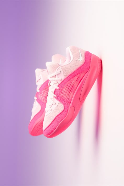 Pink Basketball Shoes Aesthetic, Kd 16 Shoes, Kd 16 Aunt Pearl, Pink Volleyball Shoes, Vball Shoes, Vb Shoes, Kd 16, Zapatillas Nike Basketball, Pearl Theme