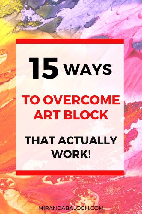 Ever wonder how to get rid of art block? In this article, you'll learn what to do when you have art block so that you can find inspiration and ideas to starting creating again. Download a massive list of 100 drawing ideas and drawing prompts to help you get out of art block! #artblock #artblockinspiration #artblockhelp I Have Art Block, How To Find Inspiration For Art, Drawing Block Ideas, Sketchbook Ideas For Art Block, How To Fix Art Block, What To Do When You Have Art Block, Abstract Art Prompts, Drawing Ideas For Art Block, What To Draw When You Have Art Block