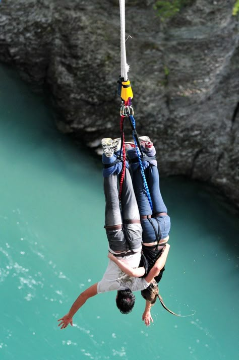 By AJ Hackett in New Zealand! did it!! Thrill Seeking, Bungee Jumping, Jetski, Thrill Seeker, Adventure Sports, Queenstown, Extreme Sports, Two People, Oh The Places Youll Go