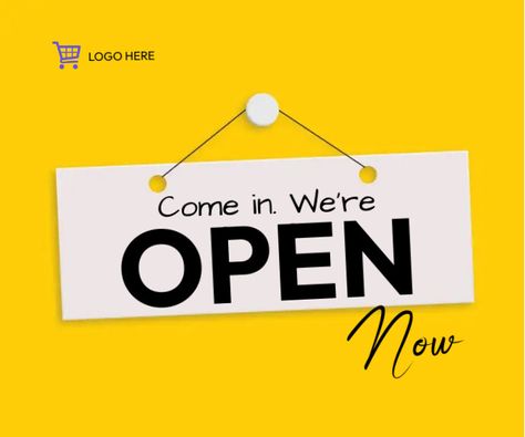 come in we are open templates Come In We Are Open, Website Announcement, Announcement Poster, Kindle Book Cover, Concept Map, Etsy Banner, Campaign Posters, Blog Header, Insta Post