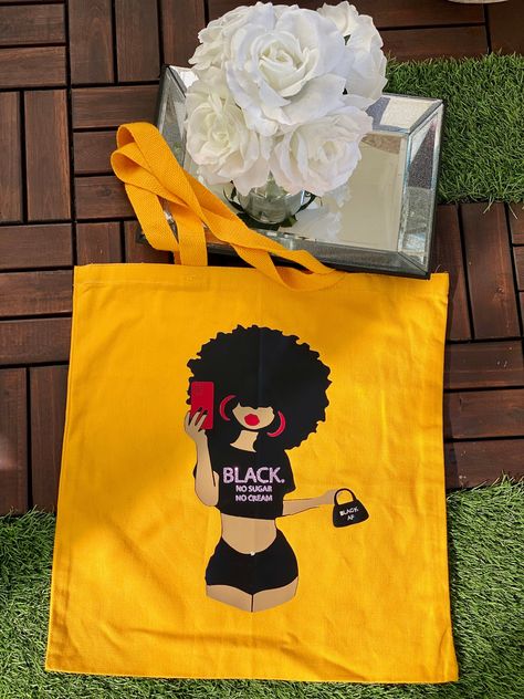 Excited to share this item from my #etsy shop: Gold canvas tote bag, Afro girl tote, Bestfriend gift idea, Large tote, Canvas bag, Shopping bag, School book bag, Custom bags, Purse, Tote Overnight Snacks, Christmas Girls Night, Customized Tote Bags, Diy Tie Dye Techniques, Totes Ideas, Snacks Kids, Nurse Tote Bag, Afghan Wedding, School Bookbags