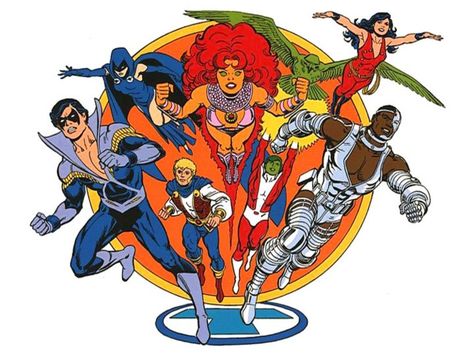 Teen Titans (by José Luis García López) Teen Titans Series, New Teen Titans, The New Teen Titans, Garcia Lopez, Dc Titans, George Perez, Dc Comics Heroes, Dc Comic Books, Arte Dc Comics