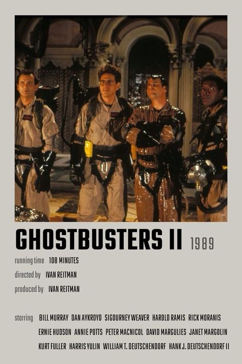 Peter Macnicol, Ghostbusters Poster, Ghostbusters Ii, Rick Moranis, 80s Classics, Ernie Hudson, Ghost Movies, Film Recommendations, Ghostbusters Movie