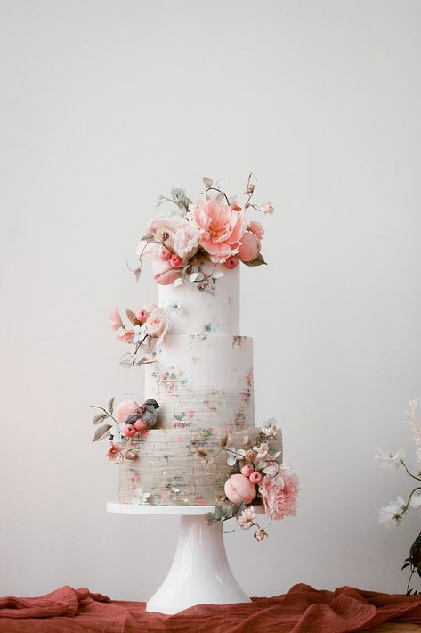 Grand Millennial Wedding, Wedding Cake Blush, Fine Desserts, European Style Wedding, Millennial Wedding, Cake Floral, Cake Tables, Bridgerton Inspired, Grand Millennial