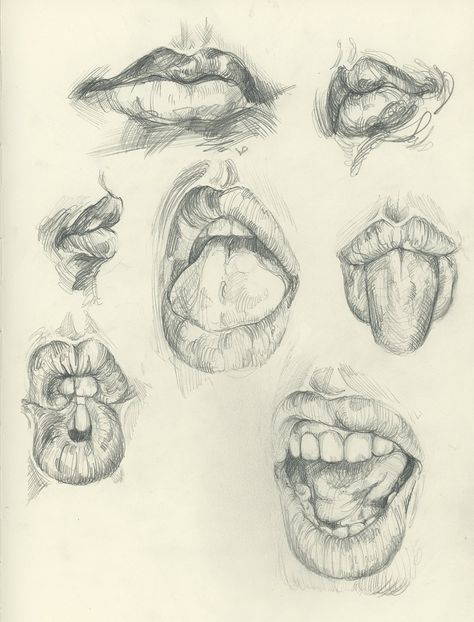 Mouth Drawing, Art Tools Drawing, Easy Drawings Sketches, My Sketchbook, Arte Sketchbook, Arte Inspo, Art Drawings Sketches Creative, Anatomy Art, Book Art Drawings