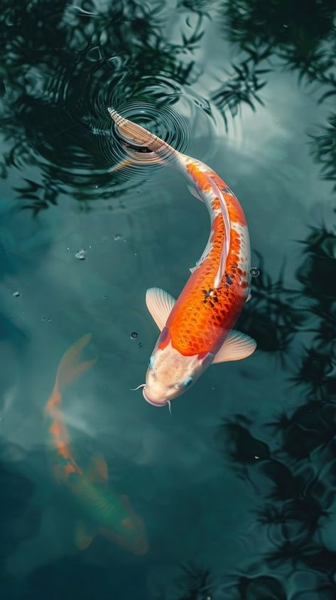 Koi fish outdoors animal nature. | free image by rawpixel.com / Ratcharin Noiruksa Pictures Of Koi Fish, Real Koi Fish, Koi Fish Side View, Koi Photo, Koi Fish Photo, Koi Fish Photography, Koi Mosaic, Koi Fish In Water, Goldfish Aesthetic