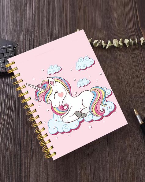 iampanda Spiral Journal Notebook,Strong Twin-Wire Binding with Premium Paper for Girl Women,Cute 60 Sheets A5 College Ruled Notebook/Journal,Perfect for School Office Home Gifts,Pink Unicorn Unicorn Stationery, Panda Notebook, Unicorn Notebook, Unicorn Planner, Pink Spiral Notebook, Kawaii School Supplies, Ruled Notebook, Wire Binding, School Office