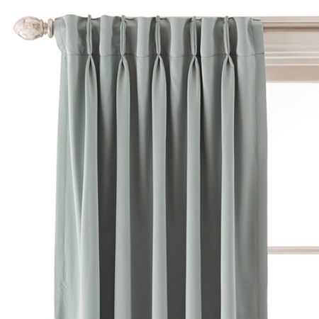 JCPenney Home™ Kathryn Room-Darkening Pinch-Pleat/Back-Tab Curtain Panel Green Pinch Pleat Curtains, Pinch Pleated Drapes, Pleat Curtains, Ikea Curtains, Bed Frame Design, Curtains Home, Tab Curtains, Plain Curtains, Pinch Pleat Curtains