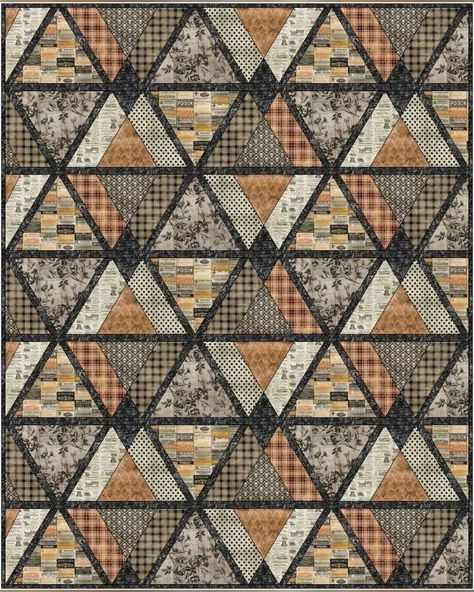 Quilts For Men Patterns, Fall Quilt Patterns, Farm Quilt, Quilt Square Patterns, Geometric Quilt, Scrap Quilt Patterns, Cozy Quilts, Jellyroll Quilts, Fall Quilts