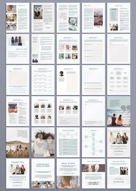 10+ Workbook templates for Canva to help you create stunning ebooks, courses, and webinars. #Canva #Workbook #Ebook #Course . #Travel_Magazine_Design #Online_Course_Template #Party_Planner_Template #Canva_Ebook_Template Travel Magazine Design, Online Course Template, Party Planner Template, Canva Ebook Template, Ebook Template Design, Cv Inspiration, Canva Ebook, Cookbook Template, Workbook Design