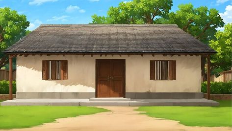 Comedy Background, Village House Background, Outside Background, Cartoon Village, House Outside, Biblical Artwork, Old Cartoon Characters, House Background, Village Ideas