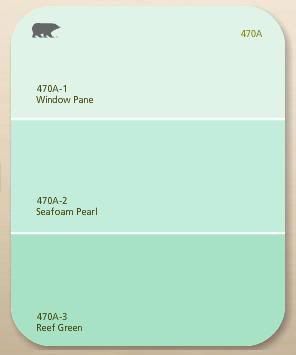 Seafoam Green Living Room Walls, Pearl Furniture, Mint Green Paints, Green Front Doors, Mermaid Nursery, Pearl Paint, Behr Paint, Green Paint Colors, Room Color