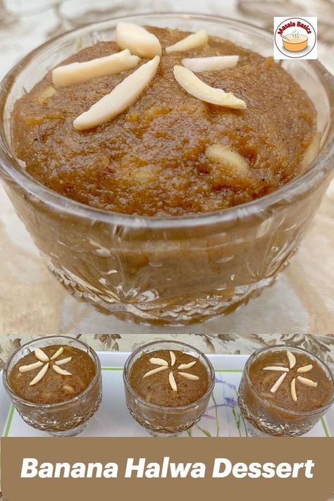 Banana Halwa is a perfect recipe to use up overripe bananas and turn it into a yummy dessert with just a few ingredients. Banana Recipes Indian, Banana Halwa, Banana Recipes Overripe, Overripe Bananas, Yummy Dessert, Indian Dessert Recipes, Indian Sweet, Indian Desserts, Healthy Sweets Recipes