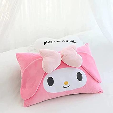 My Melody Pillow case Girls Princess Room, Kawaii Pillow, Lace Pillow, Kuromi My Melody, Pink Rabbit, Cute Pillows, Sleep Pillow, Cat Plush, Little Twin Stars