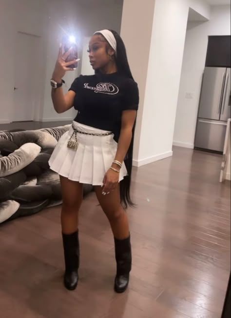 Jayda Wayda Outfit, Jayda Cheaves, Outfit Black Women, Tennis Skirt Outfit, Jayda Wayda, Boujee Outfits, Cute Birthday Outfits, Concert Outfits