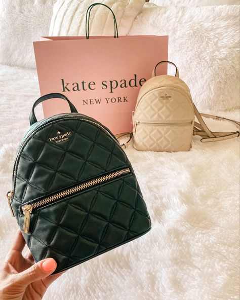 Kate Spade Everyday Backpack, Modern Kate Spade Backpack, Trendy Kate Spade Backpack, Kate Spade Elegant Backpack, Kate Spade Mini Backpack, Mini Backpack Purse Kate Spade New York, Mini Backpack Outfit, Pretty Backpacks, Small Backpack Purse