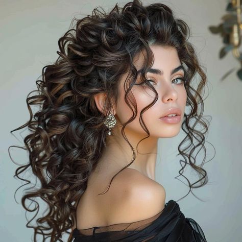 10 Elegantes Peinados con Rizos Perfectos para Cualquier Fiesta Hair Dos For Curly Hair Women, Glam Hairstyles For Medium Hair, Taking Appointments, Gorgeous Lady, Mother Of The Bride Hair, Fall Hair Color For Brunettes, Glam Hair, Curly Hair Women, Creative Hairstyles