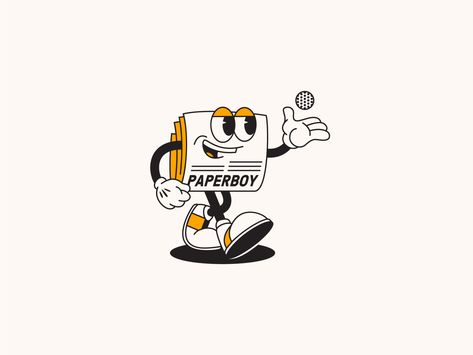 Mascot Logos, Cartoon Style Drawing, Cartoon Mascot, Graphisches Design, Rubber Hose, Retro Cartoon, Cartoon Logo, Retro Cartoons, Coffee Branding