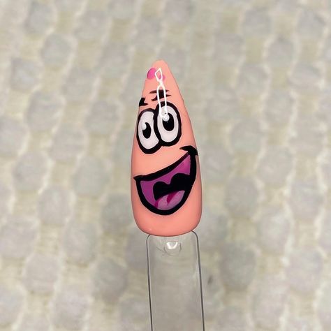 "No this is Patrick" Star Nail, Star Nail Art, Patrick Star, Star Nails, Enamel Pins, Nail Art, Stars, Nails, Quick Saves