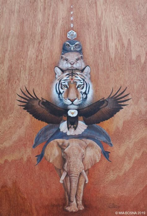 Animal Symbolism, Symbiotic Relationships, Spirited Art, Focal Points, Animal Totems, Visionary Art, Portrait Gallery, Sanskrit, Spirit Animal