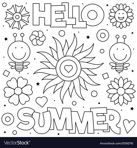 Summer Coloring Sheets, Merry Christmas Coloring Pages, Summer Coloring, Summer Printables, Summer Coloring Pages, Coloring Pages For Boys, Cute Coloring Pages, Mandala Coloring Pages, Christmas Coloring Pages