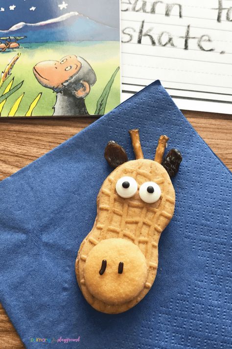 Literacy Snack Idea Giraffes + Free Printable - Primary Playground