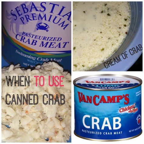 Canned Crab Meat Recipes, Canned Crab Recipes, Can Crab Meat Recipes, Crab Recipes Easy, Cream Of Crab, Maryland Crab Soup, Ground Beef Breakfast, Canned Crab Meat, Spaghetti With Ground Beef