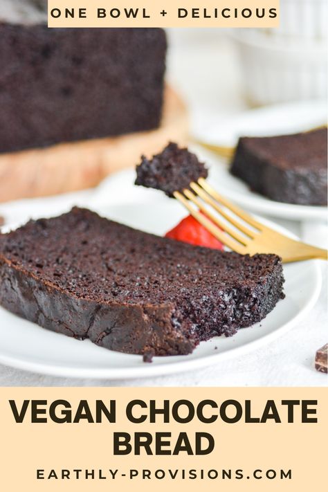 Vegan Chocolate Bread, Vegan Chocolate Chip Loaf Cake, Vegan Chocolate Bread Loaf, Best Vegan Chocolate Cake Recipe, Vegan Chocolate Loaf Cake, Moist Vegan Chocolate Cake, Cocoa Bread, Vegan Double Chocolate Cake, Vegan Loaf