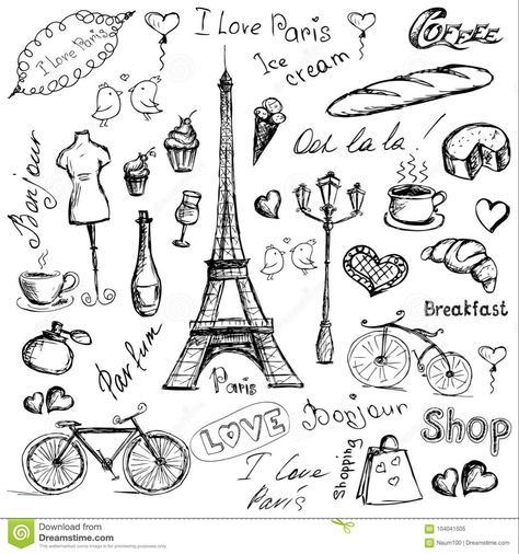 Paris Symbols, France Tattoo, Paris Tattoo, Ancient Alphabets, Paris Illustration, Photography Journal, Theme Tattoo, Most Beautiful Wallpaper, Custom Wall Murals