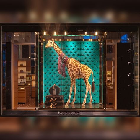 Window Display (@windowdisplay) • Instagram photos and videos Dinosaur Display, Store Window Display, Visual Merchandising Displays, Store Window Displays, Christmas Window Display, Louis Vuitton Store, Interior Display, Store Windows, Merchandising Displays