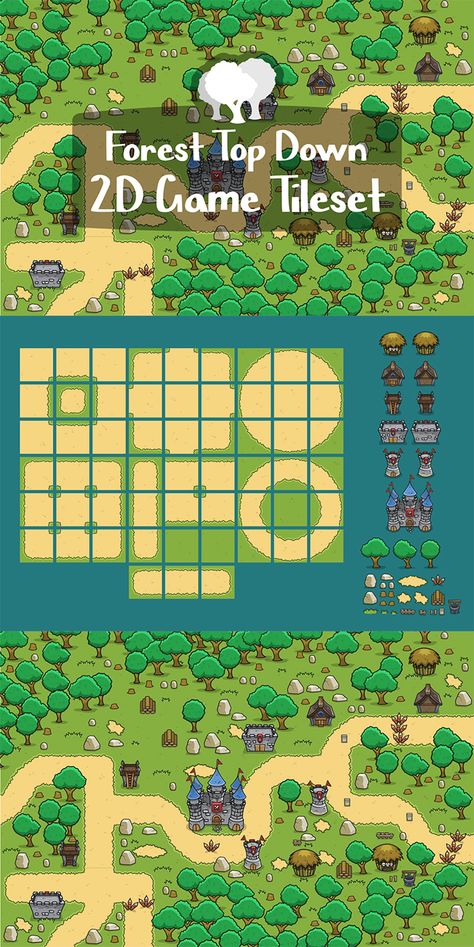 Top Down 2d Game, Top Down Tileset Pixel Art, 2d Game Art Environment, 2d Game Art Style, Pixel Game Assets, 2d Top Down Game Art, 2d Game Assets, Top Down Tileset, Tileset Pixel Art