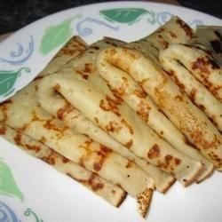 Eggless Crepes Recipe - Allrecipes.com Crepe Recipe No Milk, Eggless Crepe Recipe, Eggless Crepes, Chicken And Veggie Recipes, Eggless Breakfast, Egg Free Breakfast, Crepe Recipe, Crepes Recipe, Eggless Desserts