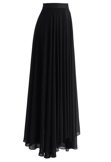 Luxury Skirts, Homecoming Outfit, Modest Maxi, Chiffon Maxi Skirt, Maxi Skirt Outfits, Ruffled Blouse, Black Retro, Search Engine Marketing, Church Outfits