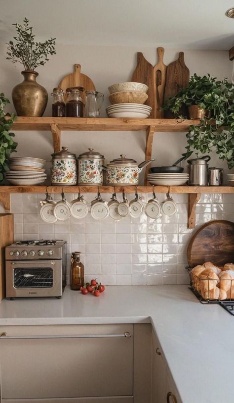 Casa Vintage, Boho Kitchen, Dream House Interior, Dream House Decor, Dream Home Design, Kitchen Counter, Home Decor Kitchen, House Inspiration, A Kitchen