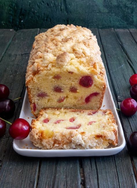 Banana Cherry Bread, Fresh Cherry Bread Recipe, Cherry Quick Bread, Dried Cherry Recipes, Cherry Bread Recipe, Celiacs Disease, Tornado Cake, Fruit Breads, Fresh Cherry Recipes