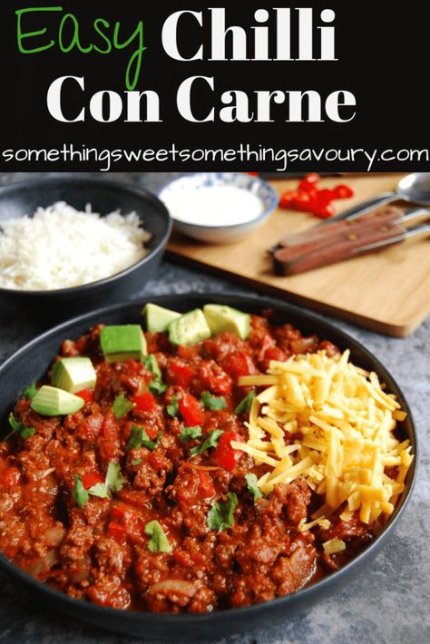 Healthy Chilli Con Carne, Best Chilli Con Carne, The Best Chilli, Easy Chilli Con Carne, Best Chilli, Chilli Con Carne Recipe, Chili Con Carne Recipe, Carne Recipe, Easy Chilli