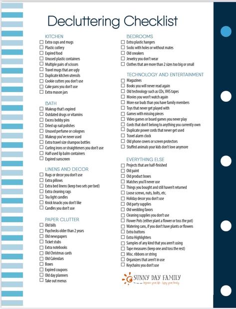 Cleaning Bedroom Checklist, Deep Cleaning Bedroom, Declutter Your Home Checklist, Decluttering Checklist, Moving House Tips, Home Checklist, Declutter Checklist, Expired Food, Declutter Challenge